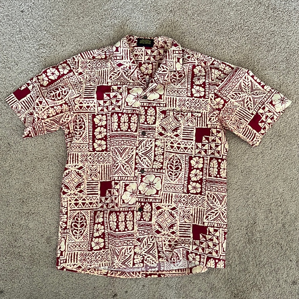 Mens Hawaiian short aloha medium